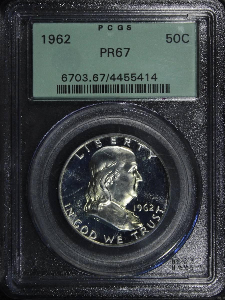 PR 67 Graded 1962 Franklin Half Dollars (1948-1963) for sale | eBay