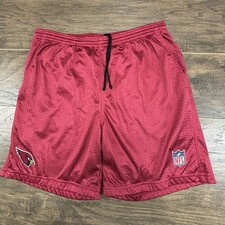 Vintage Reebok Arizona Cardinals Shorts Mens Large Red Mesh NFL Team Football