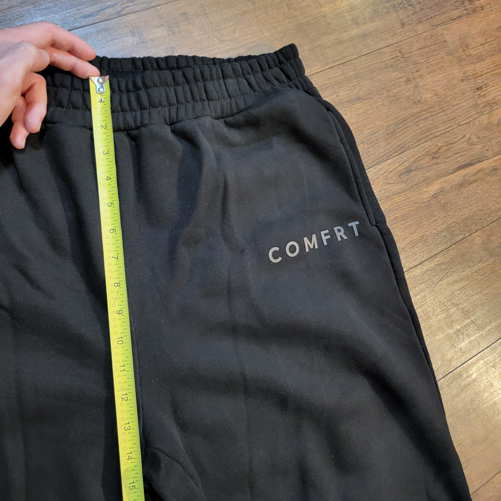 Comfrt Unisex MInimalist Sweatpants Joggers Black Obsidian XL Comfort Heavy