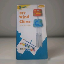3 Pack Wind Chime Arts And Crafts Eith Paint For Kids