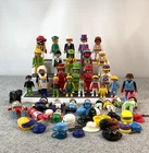 Vintage Playmobil Figures Mixed Lot of 35 People, Adults , Kids & Infants / Dog