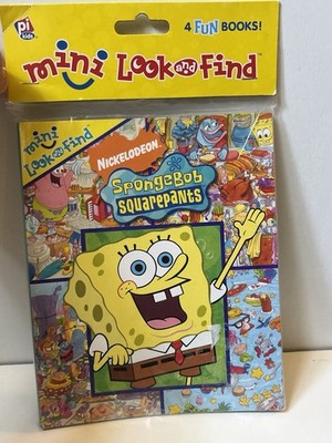 SpongeBob SquarePants Mini Look & Find 4 Book Set Sealed Nickelodeon PI Kids