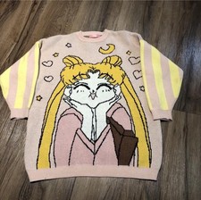Rare Sailor Moon Vintage Pink Sweater