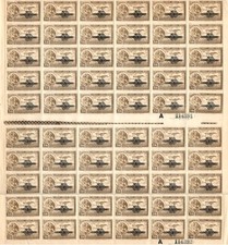 Mexique 1932 30c sur 20c armoiries et feuille avion timbre lot MNH, combiner