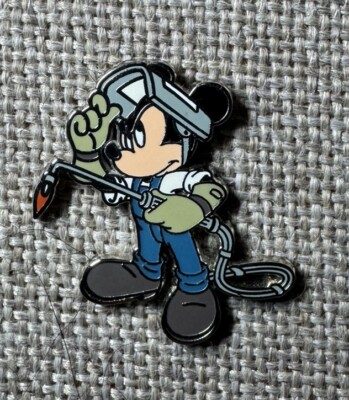Disney Pin Mickey Mouse Welder Torch Careers Professions Mystery Set 88003