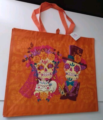 HEB Day Of Dead Bride & Groom Reusable Shopping Bag Wedding 18.5'' x 16 NEW NWT