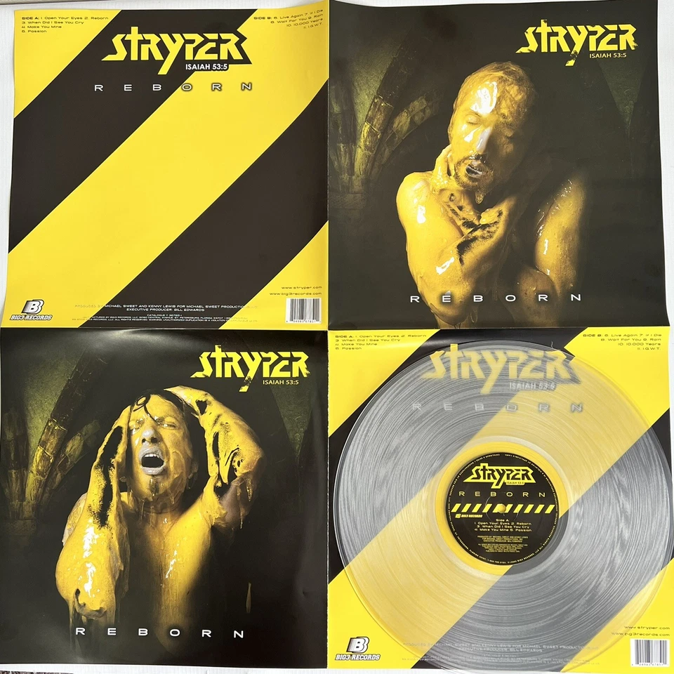 Limited Edition 2005 Stryper Reborn Clear Vinyl Big3 Records - Image 2 of 4