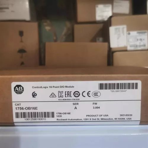 New Sealed AB Allen-Bradley 1756-OB16E SER A ControlLogix 16 Point D/O Module US - Picture 1 of 2