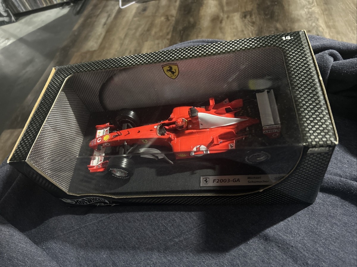 Vintage 2003 Hot Wheels Racing 1:18 Ferrari F2003-GA Michael
