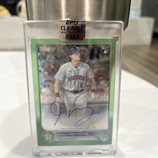 Jake Meyers 2022 Topps Clearly Authentic Autograph Rookie /99 Houston Astros 