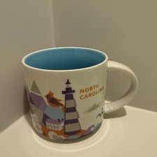Starbucks North Carolina You Are Here Collection Coffee Mug 14 oz Collectible