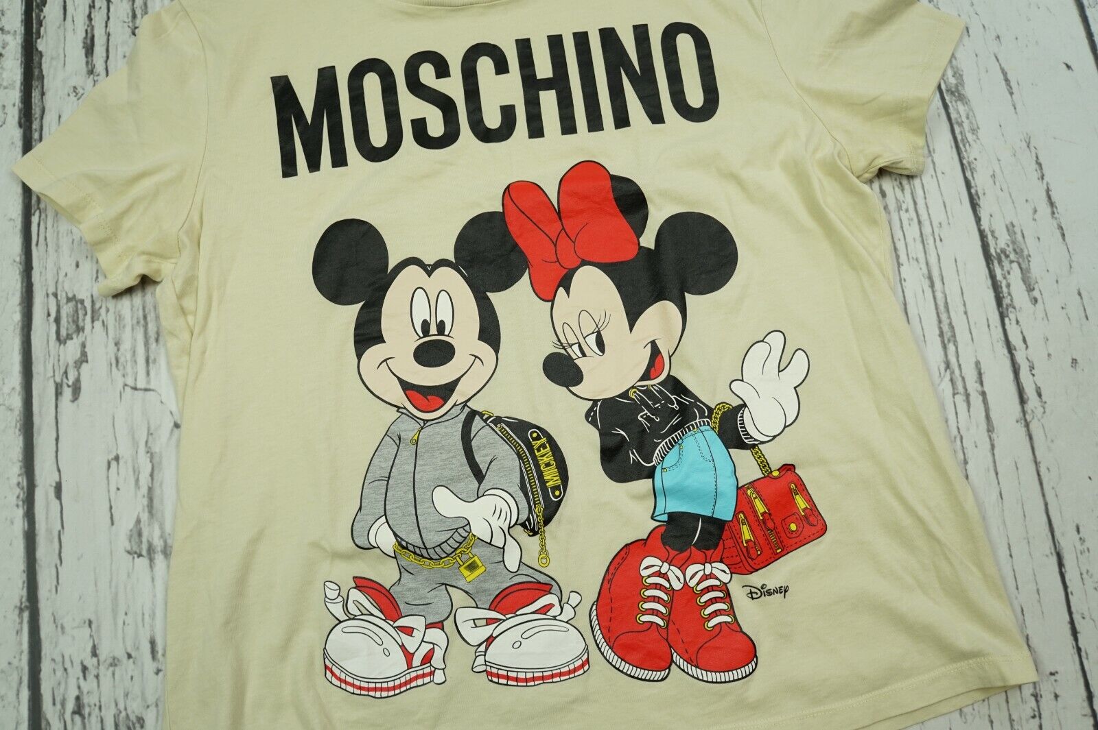 H&M Moschino Mickey Mouse Top T Shirt Size Medium… - image 3