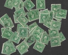 Postage Stamps For Crafting: 1910s-20s 1c George Washington; Green; 50 Pieces