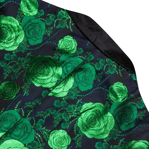 Para Hombres Floral Esmoquin Cena Chaqueta Calce Regular Chal Solapa Paisley Baile de graduación Fiesta Traje - Imagen 20 de 236