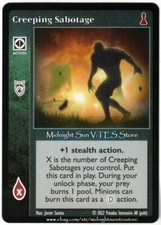 Creeping Sabotage New Blood 2022 V:TES VTES Vampire CCG