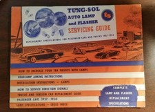 Antique Vintage Car Lamp Bulb Parts Serving Guide Sign For Parts Store Tung-sol