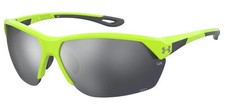Under Armour Compete Green-Yellow ANSI Z87 Semi-Rimless Sunglasses 00IE-QI