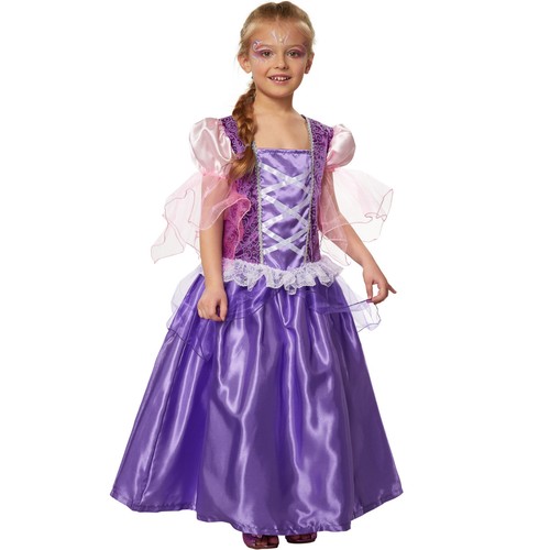 Costume da Bambina Principessa Lavendela Viola Raperonzolo Vestito Carnevale  nu | eBay
