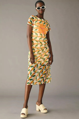 Farm Rio Mesh Dress Anthropologie Toucan Sunshine Tropical Sun
