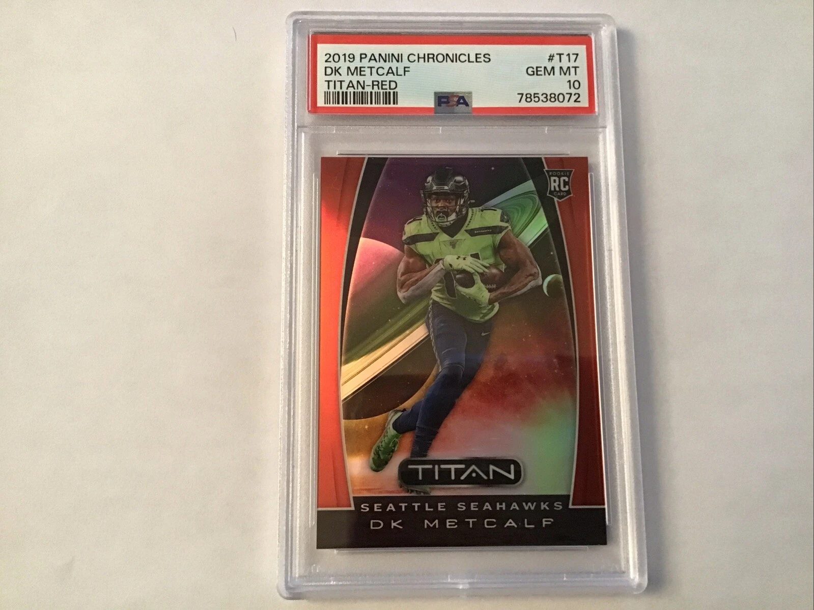 DK Metcalf Panini Chronicles Titan #T17 Red