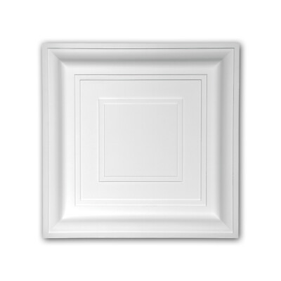  PROFHOME 157002 Deckenplatte Deckenelement Wandpaneel Stuckdekor