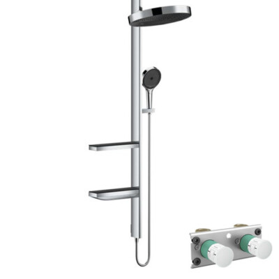 Duschsystem Hansgrohe Showerpipe 360 1jet Rainfinity Dusche Thermostat 26842000