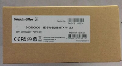 Weidmuller Switch IE-SW-BL08-8TX 124090000 UPS shipping