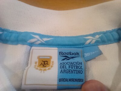 1999 Argentina Football Shirt Reebok Size 38/40 Excellent Jersey