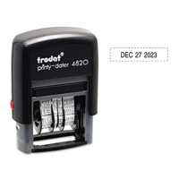 Trodat Economy Stamp Dater Self-inking 1 5/8 X 3/8 Black E4820 Trodat Economy Stamp Dater Self-inking 1 5/8 X 3/8 Black E4820
