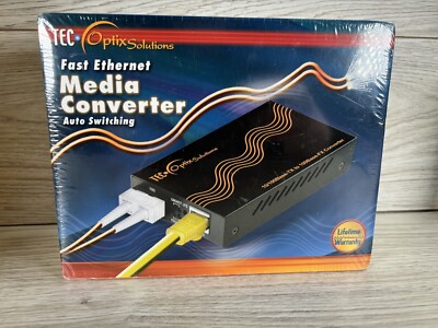 Tec Optix Solutions Converter Fast Ethernet Media Auto Switching MC-100st-MM