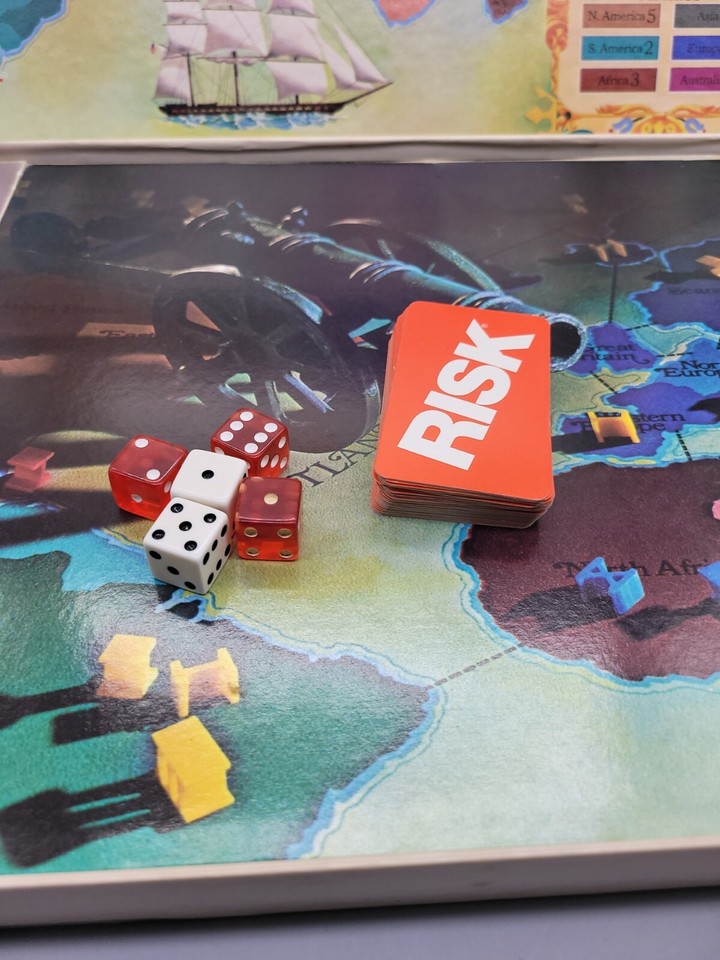 PARKER BROTHERS WORLD CONQUEST GAME RISK 1980 VERSION COMPLETE VERY ...