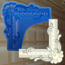 Negativform Gießform Mould Engel Leiste Relief Silikon Ecke Stuck (376)