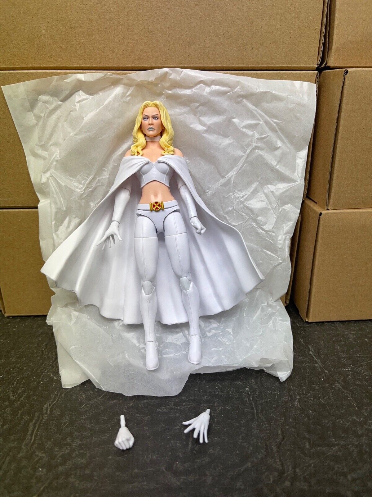 marvel legends emma frost from ch'od baf wave NO BAF PIECE