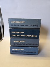 4 Vintage Airequipt Circular Slide Magazine Carousels in Boxes Holds 100 Slides
