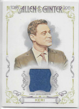 JONAH KERI 2004 TOPPS ALLEN GINTER X FRAMED MINI SILVER INK ON-CARD AUTO MLB MG