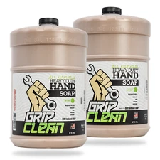 GRIP CLEAN Mechanic Soap Hand Cleaner:  2 Gallon Jugs (dispenser not included)