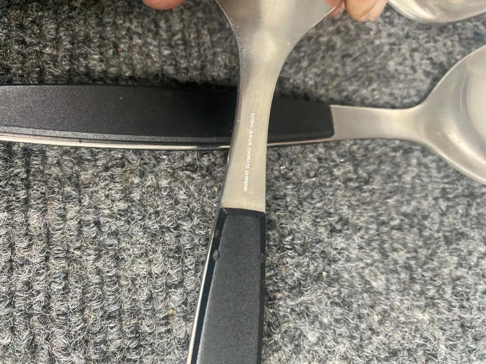 Georg Jensen * STRATA Black Handle Stainless Flatware CHOICE - CHOOSE (144) - Image 4 of 4