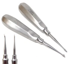 Dental Tooth Surgery Straight + Curved Spade Concave Root Tip Elevators #60 #63