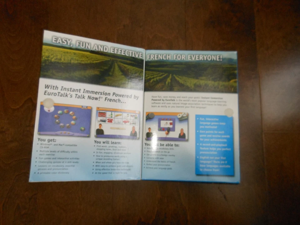 NEW 2012 TOPICS ENTERTAINMENT Instant Immersion FRENCH Language CD PC & MAC - Image 2 of 3