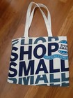 Small Business Canvas Bag - White and Blue - New! - Great for Grocery and Shop! — photo 1