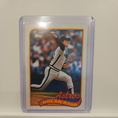 1989 TOPPS ASTROS NOLAN RYAN #530 worth grading !!