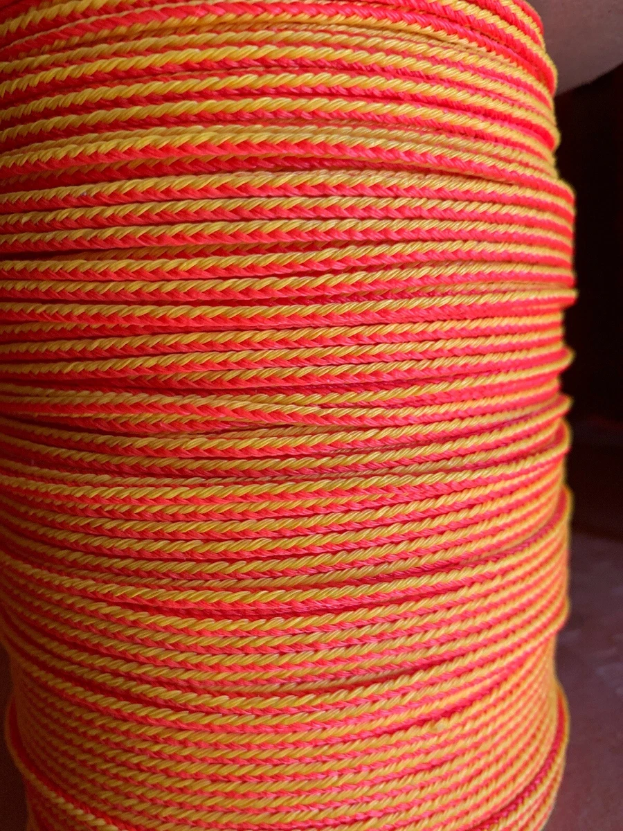 5/32 x 900 ft. Polyethylene Rope. Yellow/Red.Made in USA