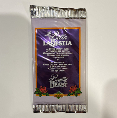 Upper Deck La Bella e La Bestia Beauty and the Beast Sealed 1992 10-Card Pack