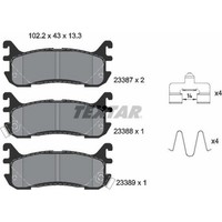 Textar 2338704 Bremsbelagsatz FüR Mazda 323 F Mx 5 323 C Na Nb Ba
