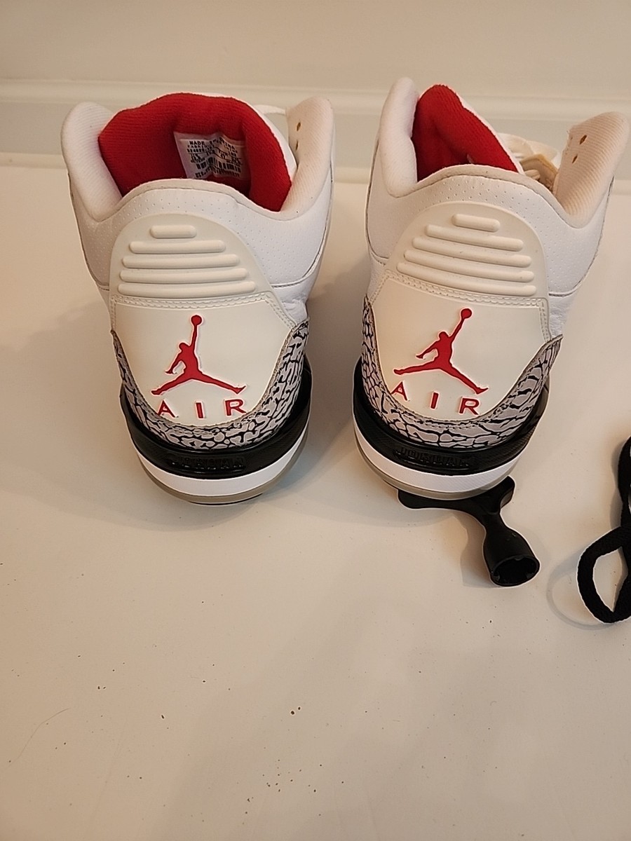 RARE Jordan 3 white cement football cleat sz 8 RARE Nike Air Jordan 3 D Retro White Cement Football Cleats  main image 2