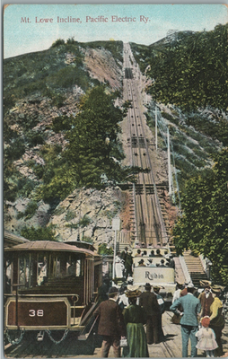 #ad California Mt. Lowe Incline Pacific Electric Railway Rubio Canyon Postcard $9.99