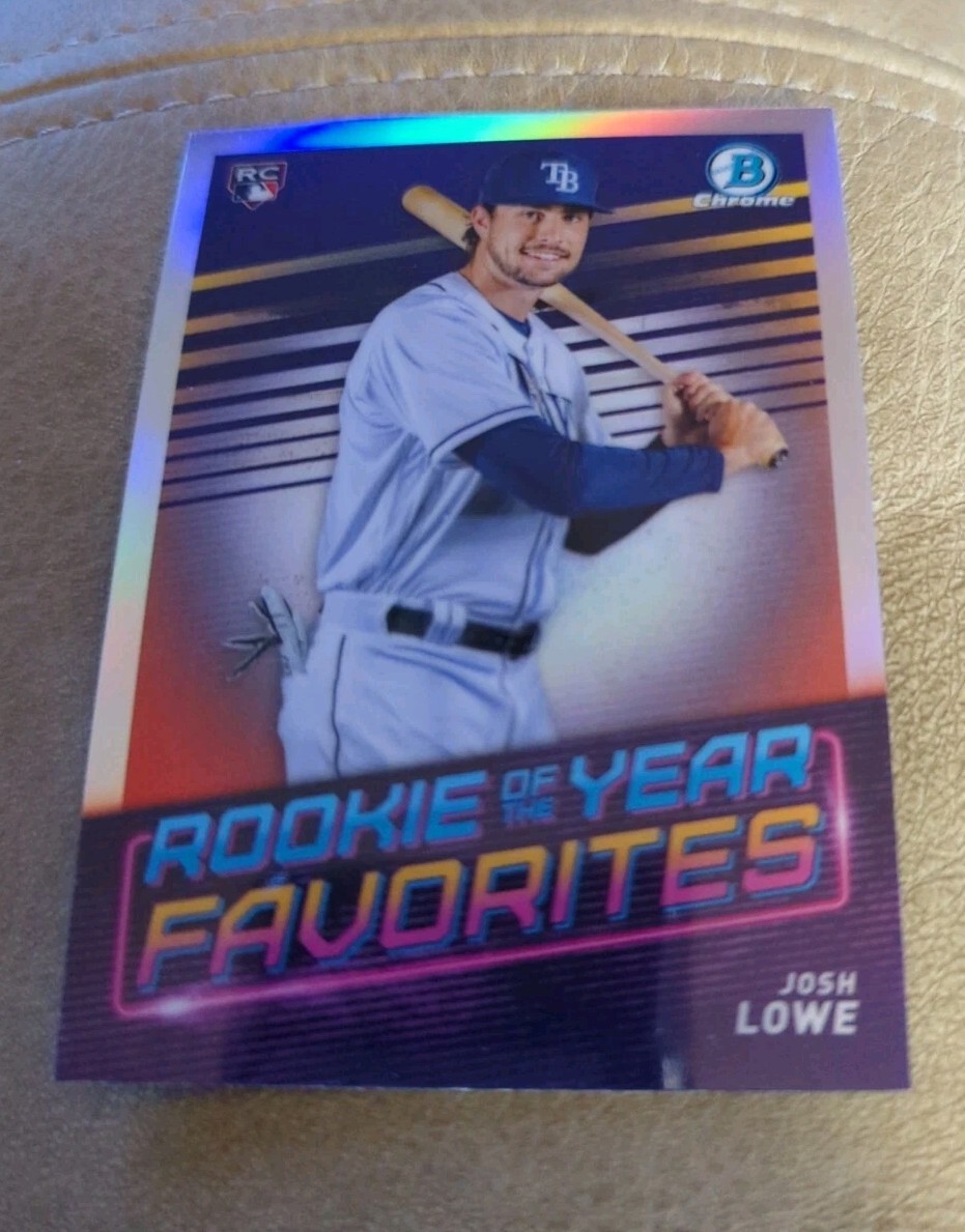 2022 Bowman Chrome Josh Lowe Rookie Of The Year Tampa Bay Rays #ROYF-11
