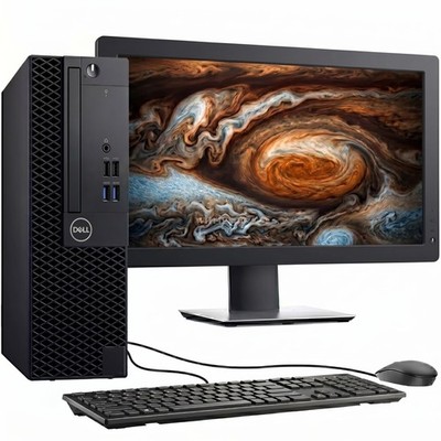Dell Optiplex 3070 SFF Desktop PC i5-9500 16GB RAM 512GB SSD Win 11 24'' LED