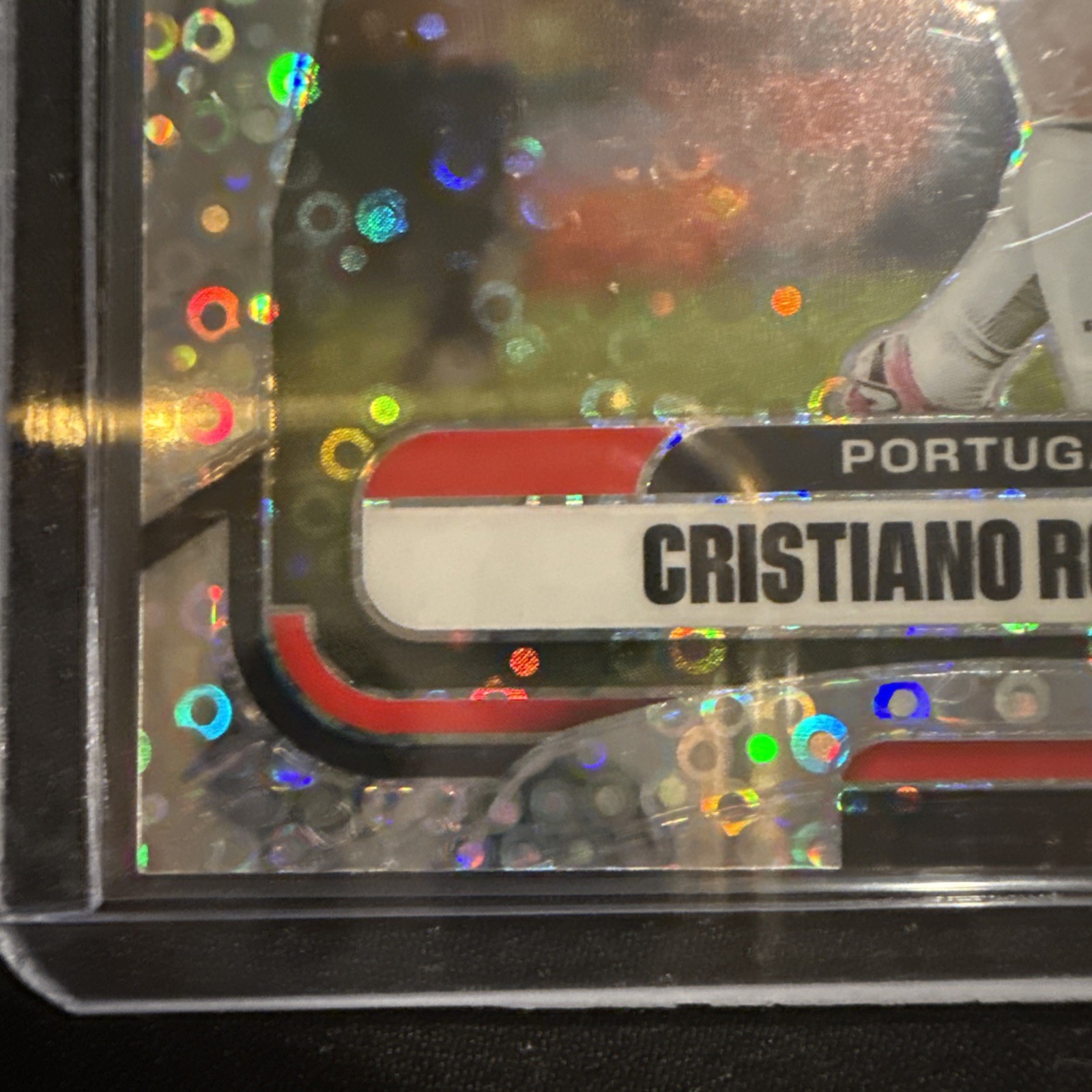 2026 Panini Prizm World Cup Cristiano Ronaldo Silver Disco Prizm #367 view 4