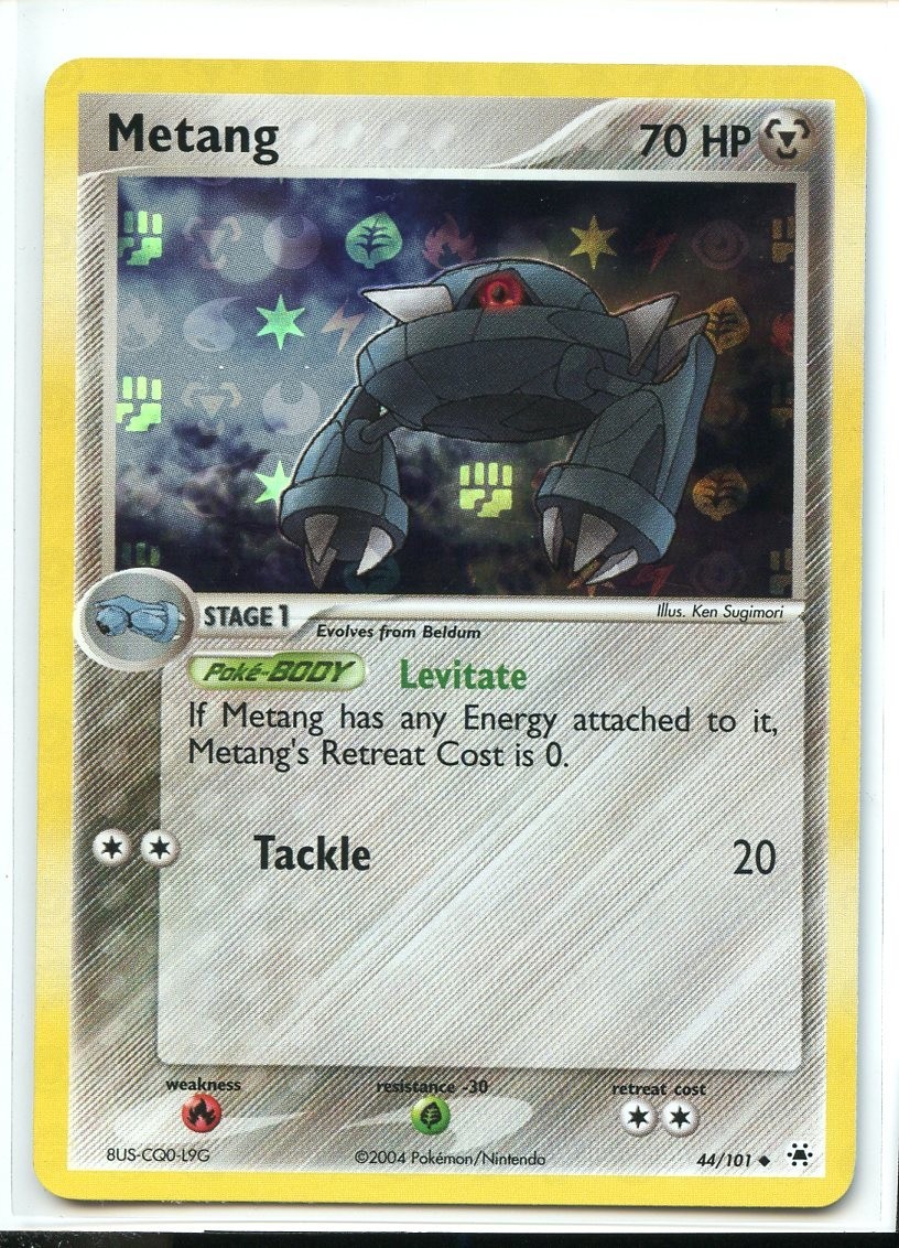 Metang Reverse Holo Uncommon NM 44/101 EX Hidden Legends Pokemon